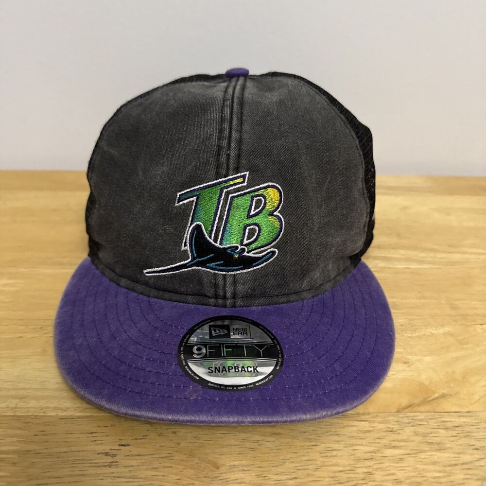 Eric Emanuel Tampa Bay Devil Rays Trucker Hat SnapBack MLB New Era 9FIFTY NWT